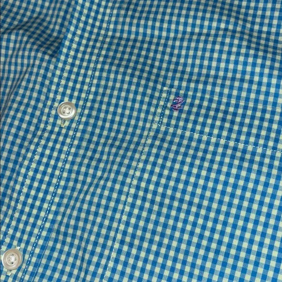 Izod Mens Performance Stretch Non-Iron Plaid Button-Front Shirt Top Medium - Picture 3 of 6